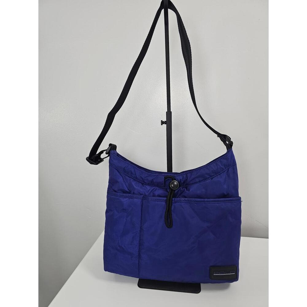 Vintage Polo Sport Blue Nylon Crossbody Bag